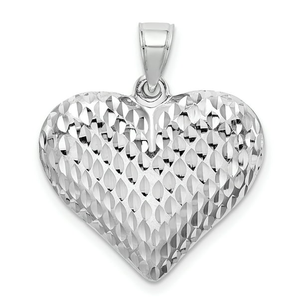 Beautiful Sterling silver 925 sterling Sterling Silver Rhodium Diam Accent Heart Pendant Beautiful Sterling silver 925 sterling Sterling Silver Rhodium Diam Accent Heart Pendant